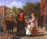 Jacques-Laurent Agasse Flower Seller oil